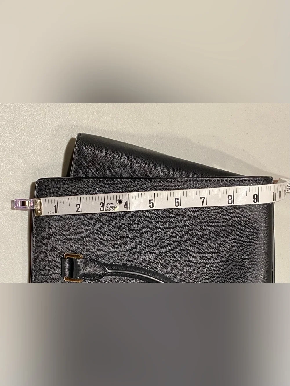 Michal Kors Black Saffiano Leather Selma Structured Satchel, NWT